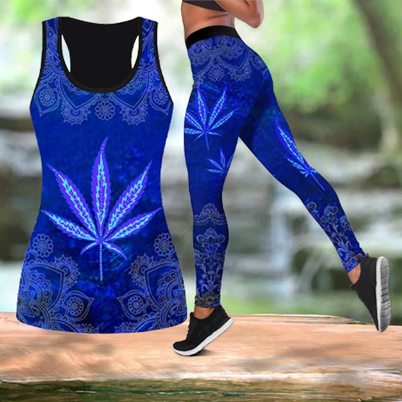 Trippy Two-Piece Yoga Set