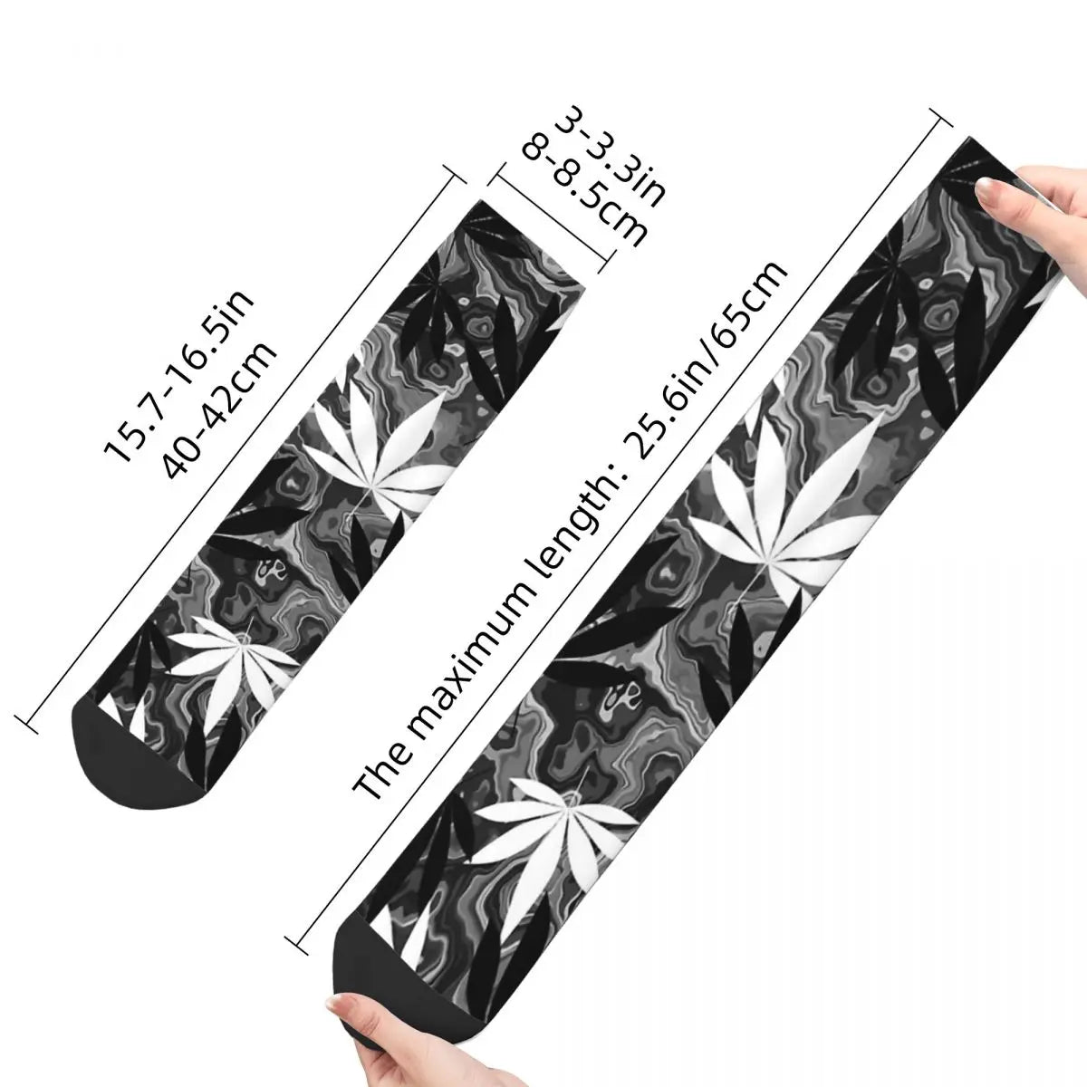 Harajuku Cannabis Leaf Compression Socks