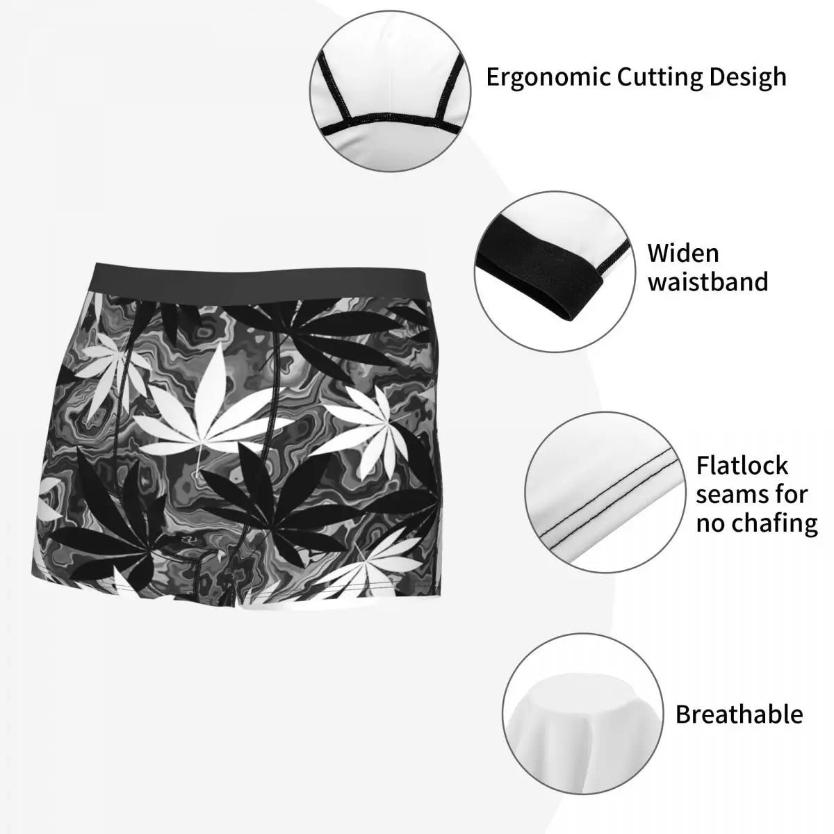 Cannabis Leaves Boxer Briefs