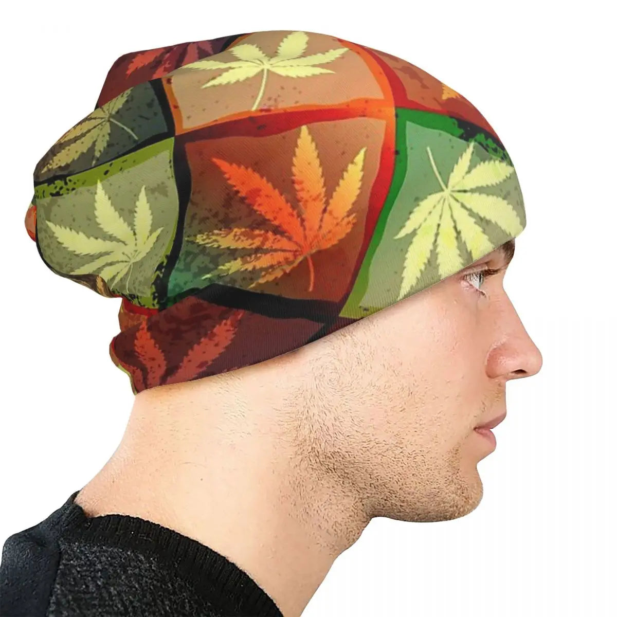 Weed Leaves Beanie