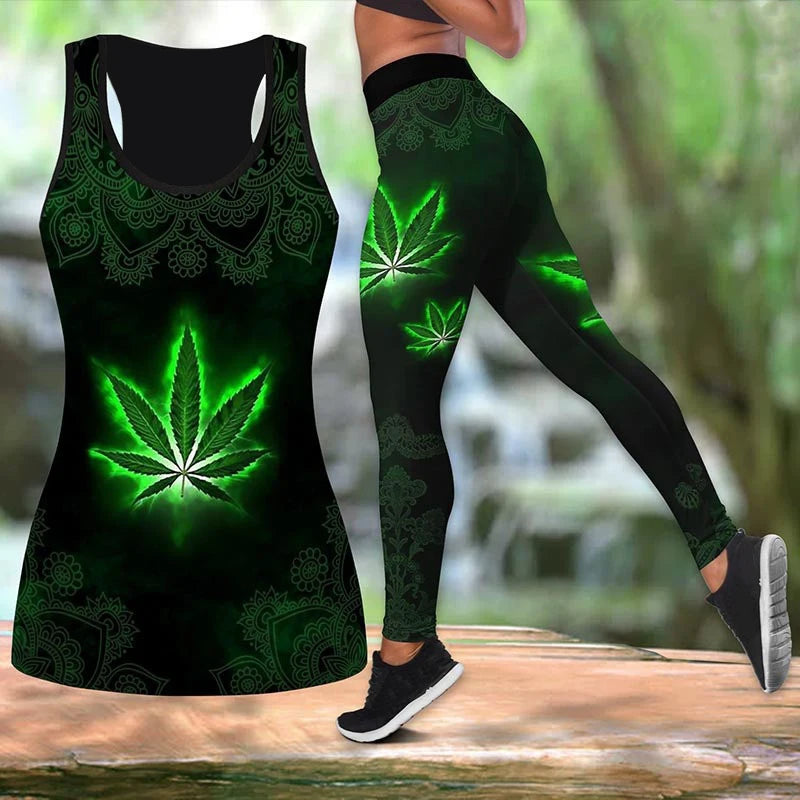 Trippy Two-Piece Yoga Set