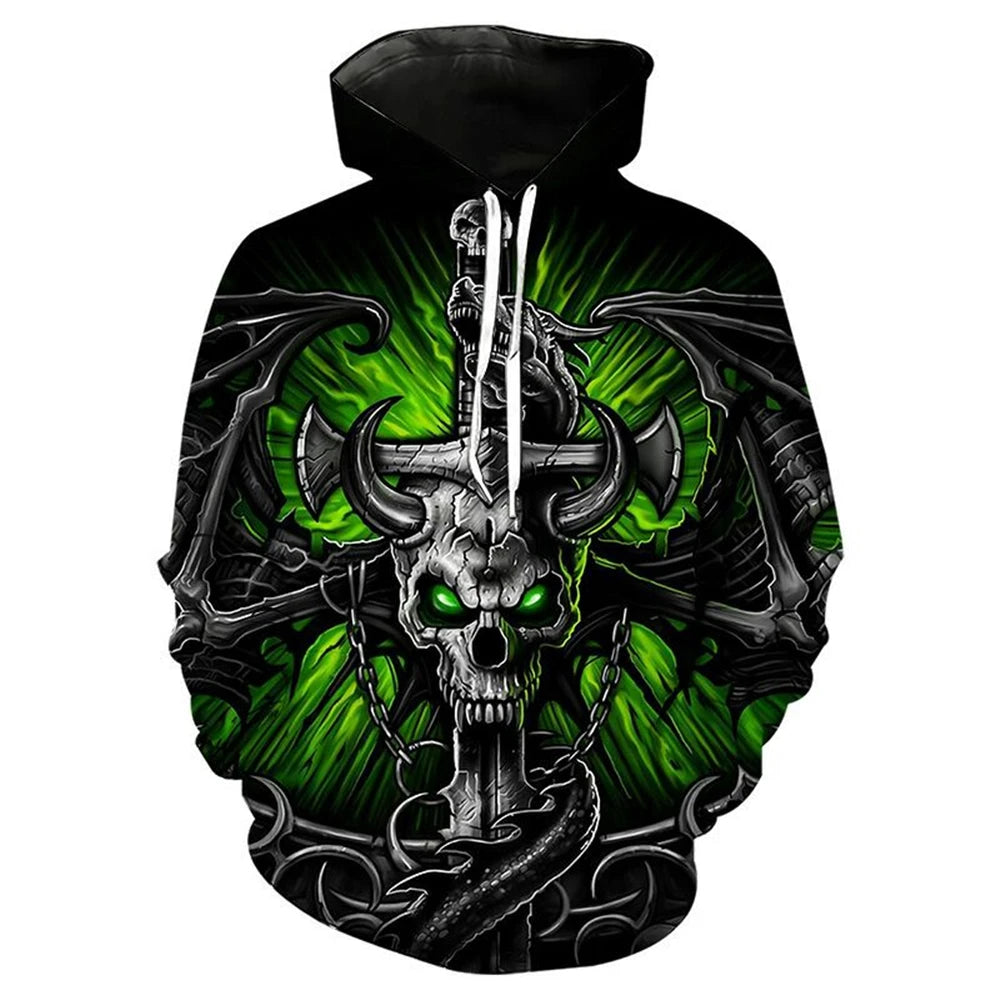 3D Smoking Leaves Wolf Hoodies