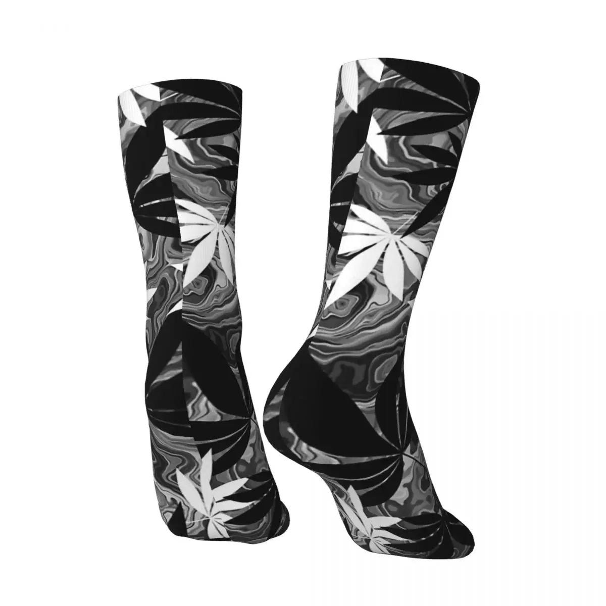 Harajuku Cannabis Leaf Compression Socks