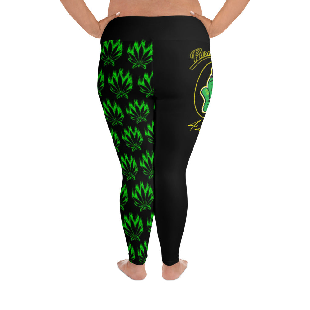 420 Cannabis Women's Plus Size Yoga Pants