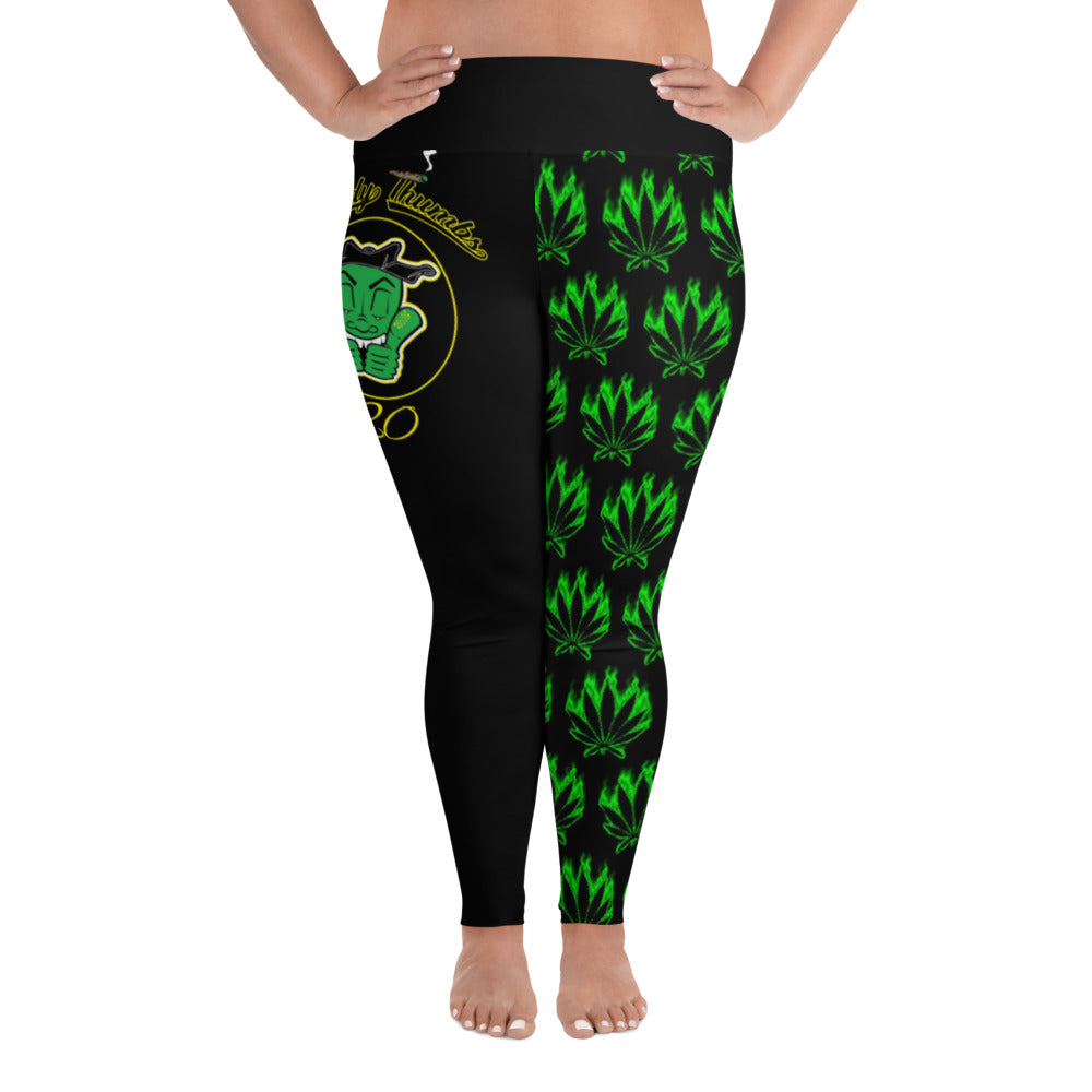 420 Cannabis Women's Plus Size Yoga Pants