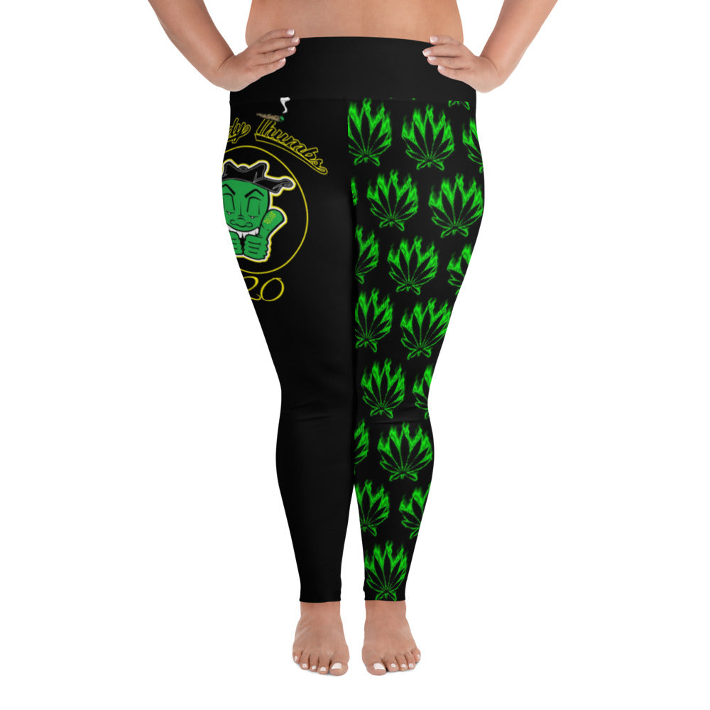 420 Cannabis Women's Plus Size Yoga Pants