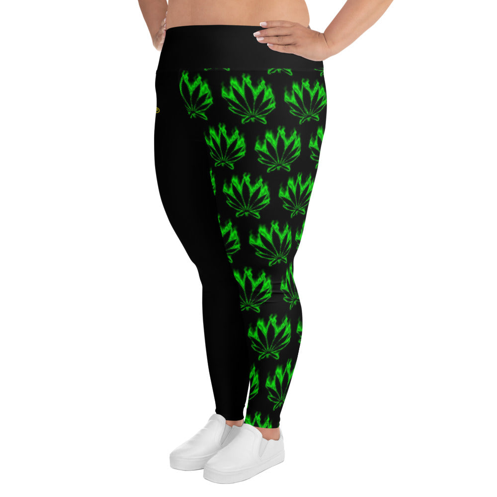 420 Cannabis Women's Plus Size Yoga Pants