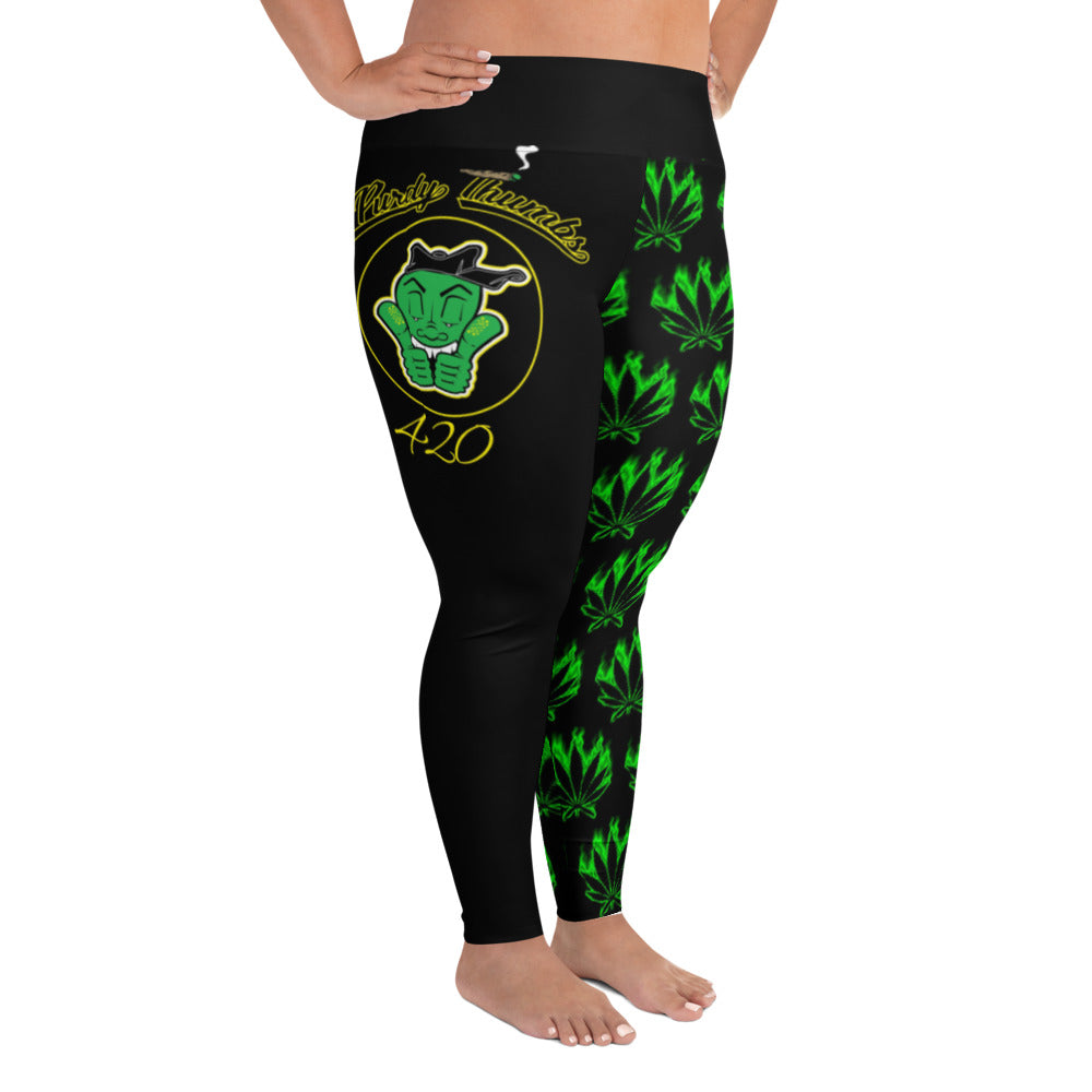 420 Cannabis Women's Plus Size Yoga Pants