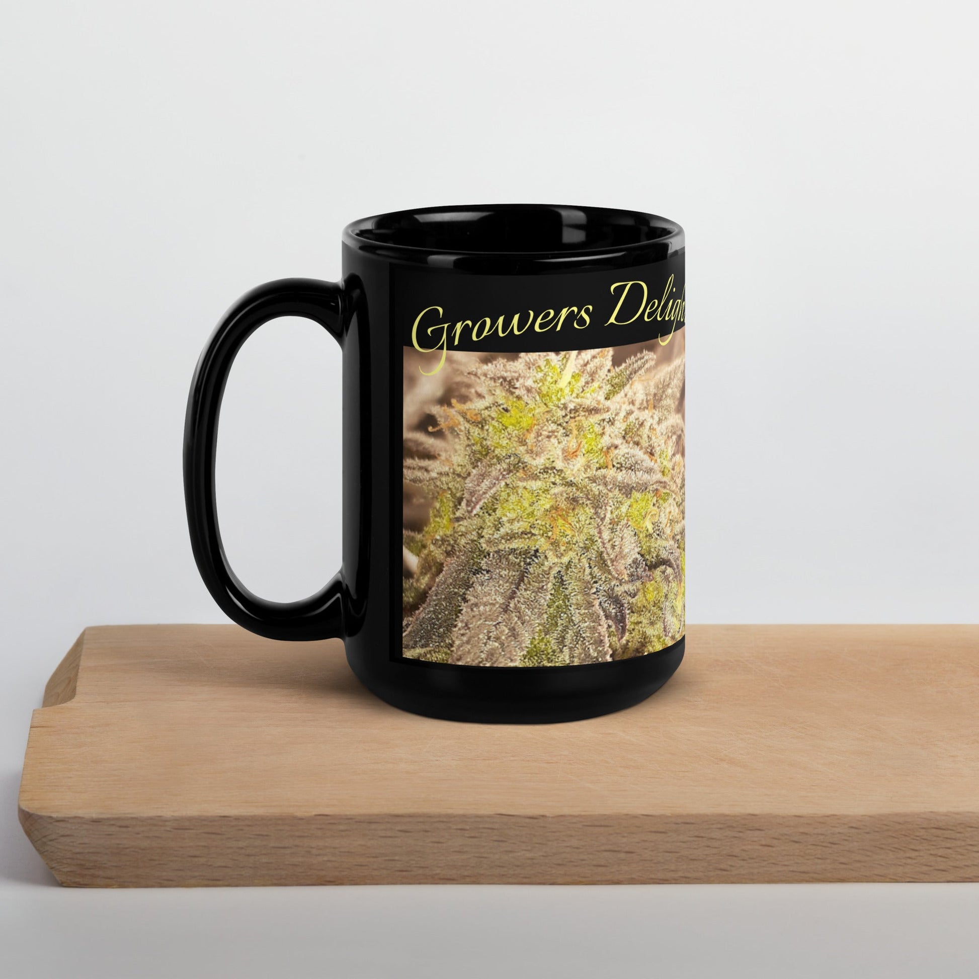 Black Cannabis Glossy Mug 1 GD