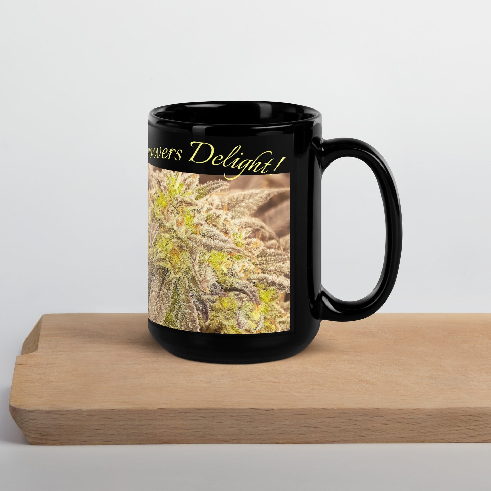 Black Cannabis Glossy Mug 1 GD